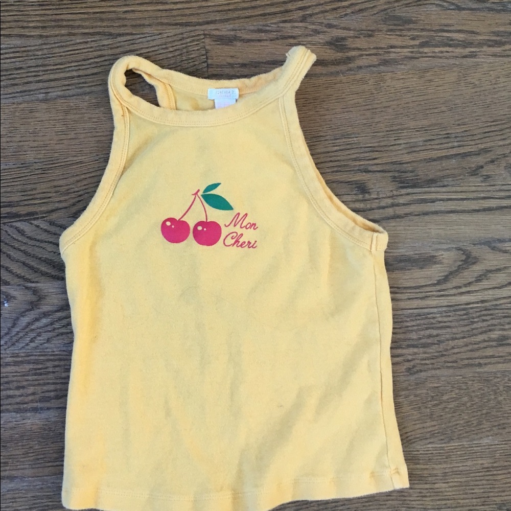 Size 10 yellow tank top from forever 21
